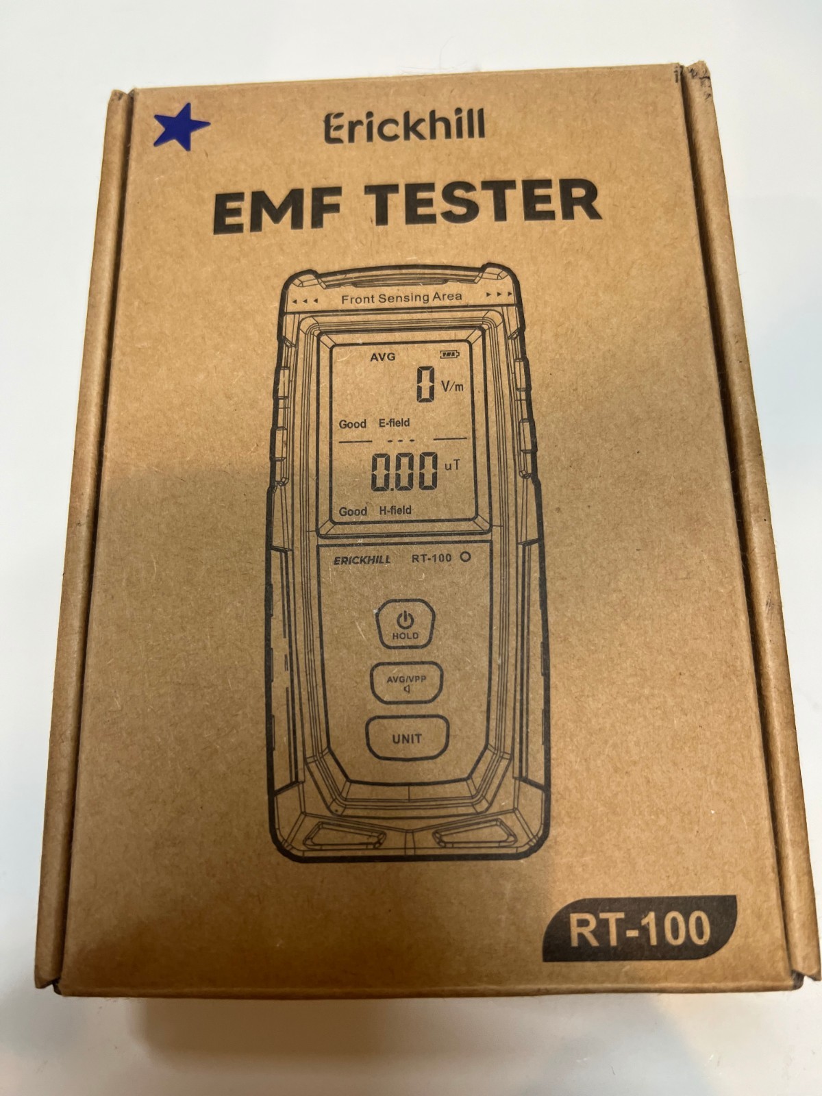 ERICKHILL RT-100 3 in 1 EMF Detector, Electromagnetic Field Radiation Detector