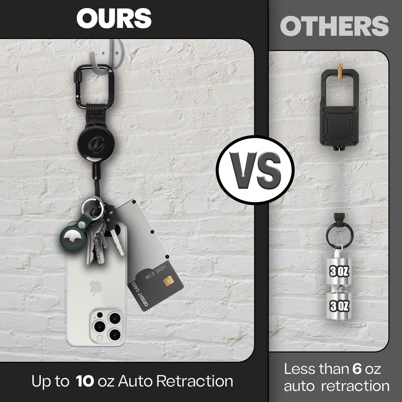 Clutchloop Anti-Theft Phone Tether - Universal Adhesive Anchor Retractable