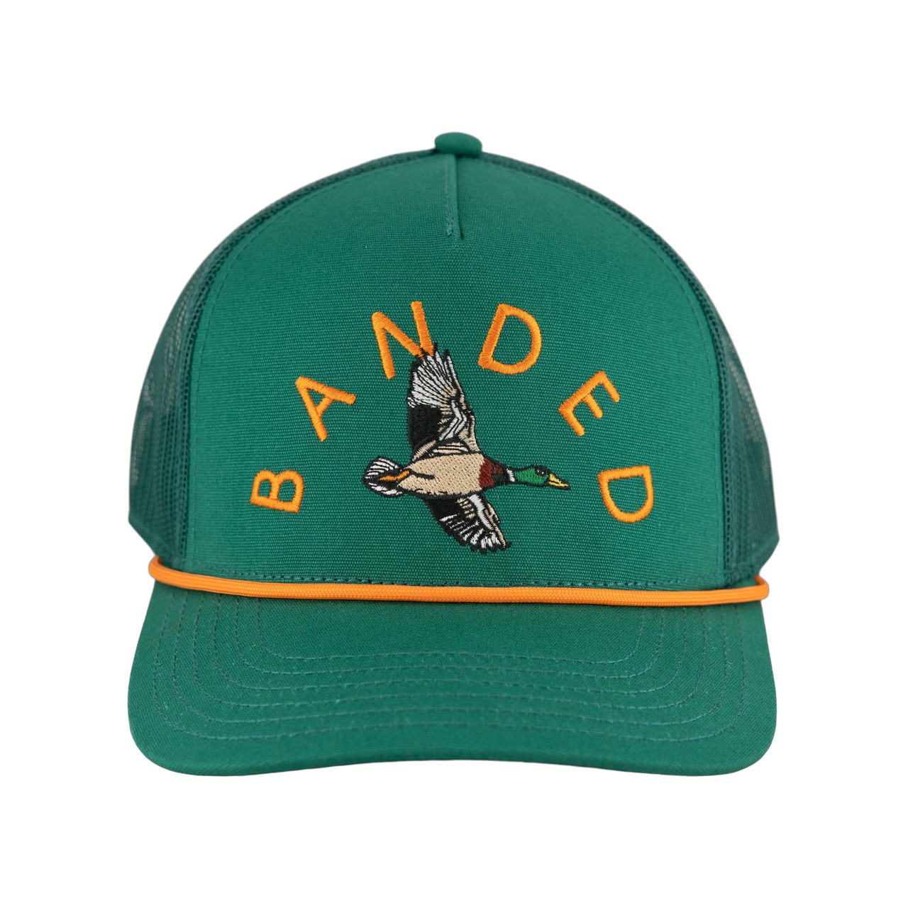 Banded Flock Snapback Hunting Cap