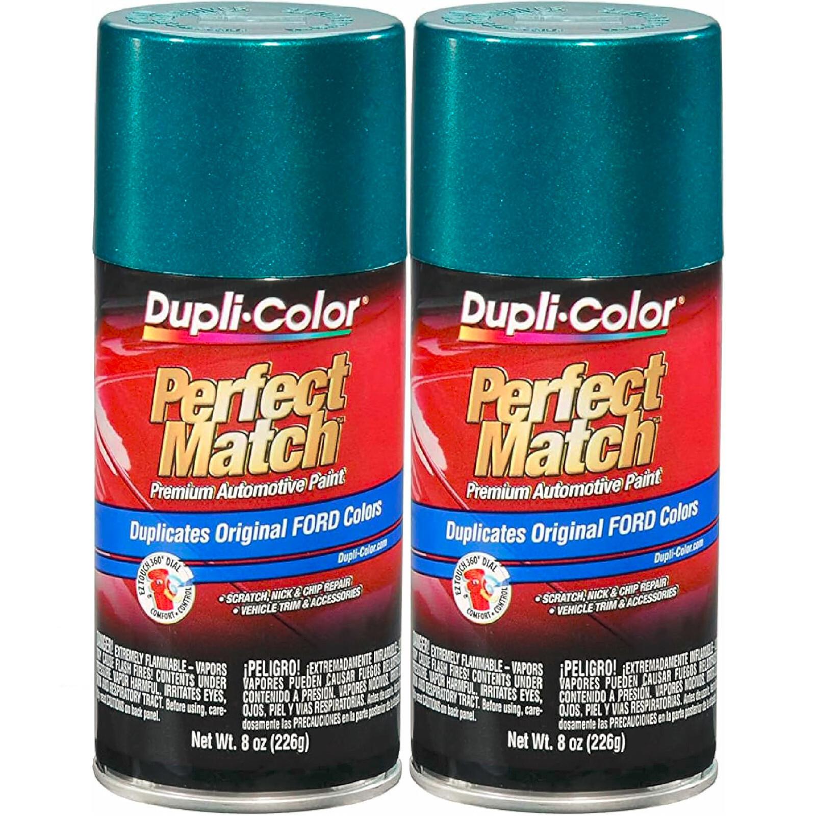 Duplicolor BFM0345 Perfect Match Automotive Paint for Ford Pacific Green 8oz 2pc