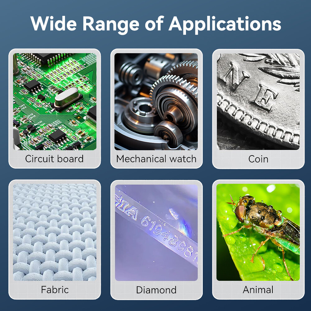 Handheld Macro Microscope Digital Fixed Focus 200w Pixel, 500x Magnification