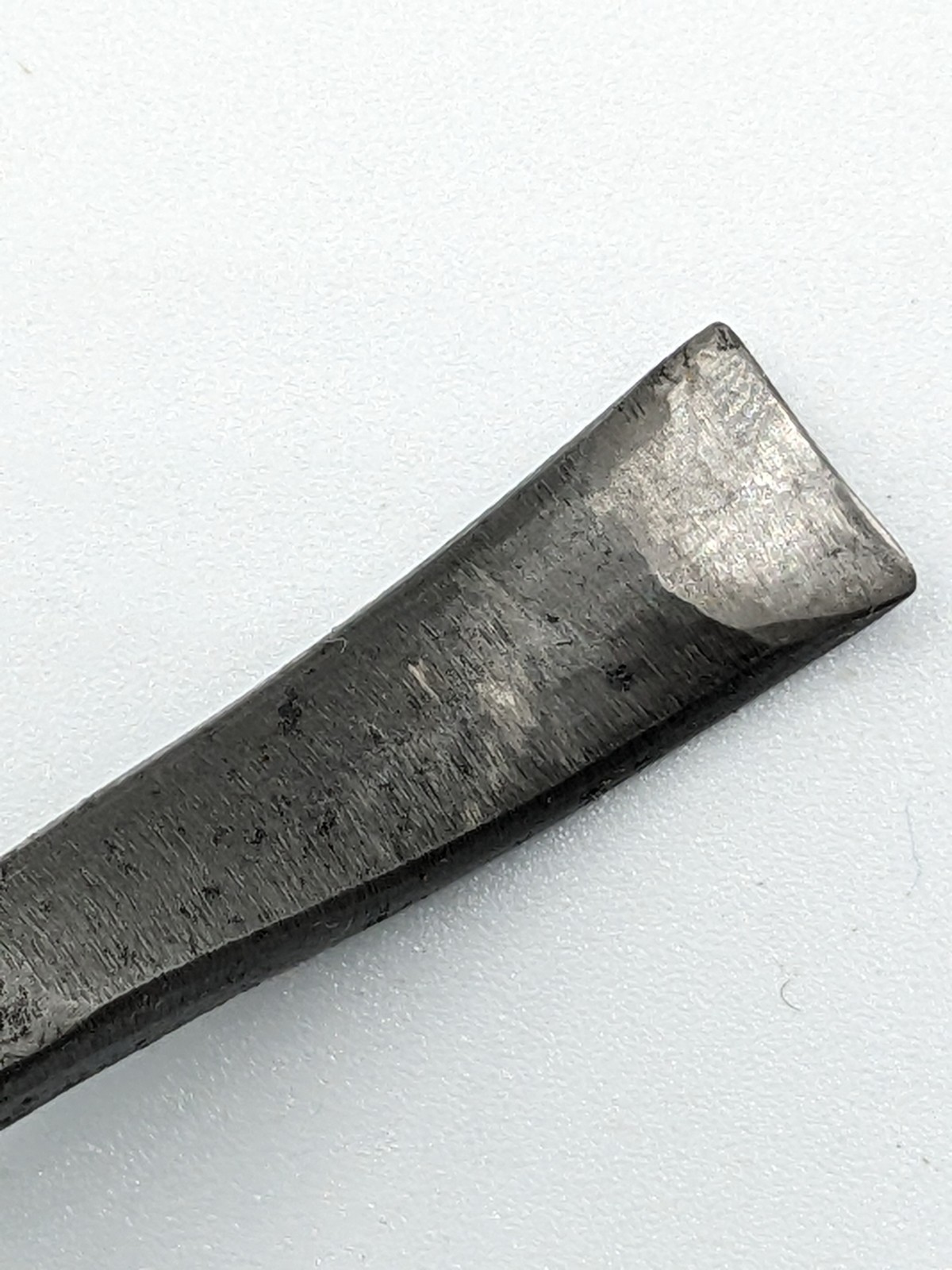 Vintage Back‑Bent In‑Cannel Chisel – Hand‑Forged Sheffield Specialty Tool