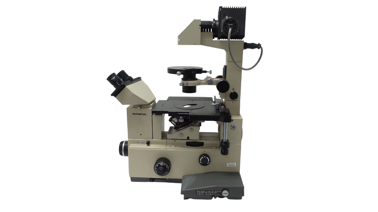 Olympus IMT-2 Inverted Microscope W/ 5 Objectives  - Free Shipping
