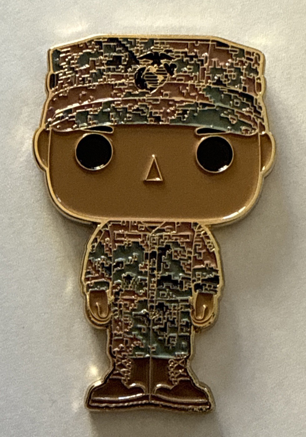 USMC United States Marine Corp Brown Male Pop Funko Challenge Coin