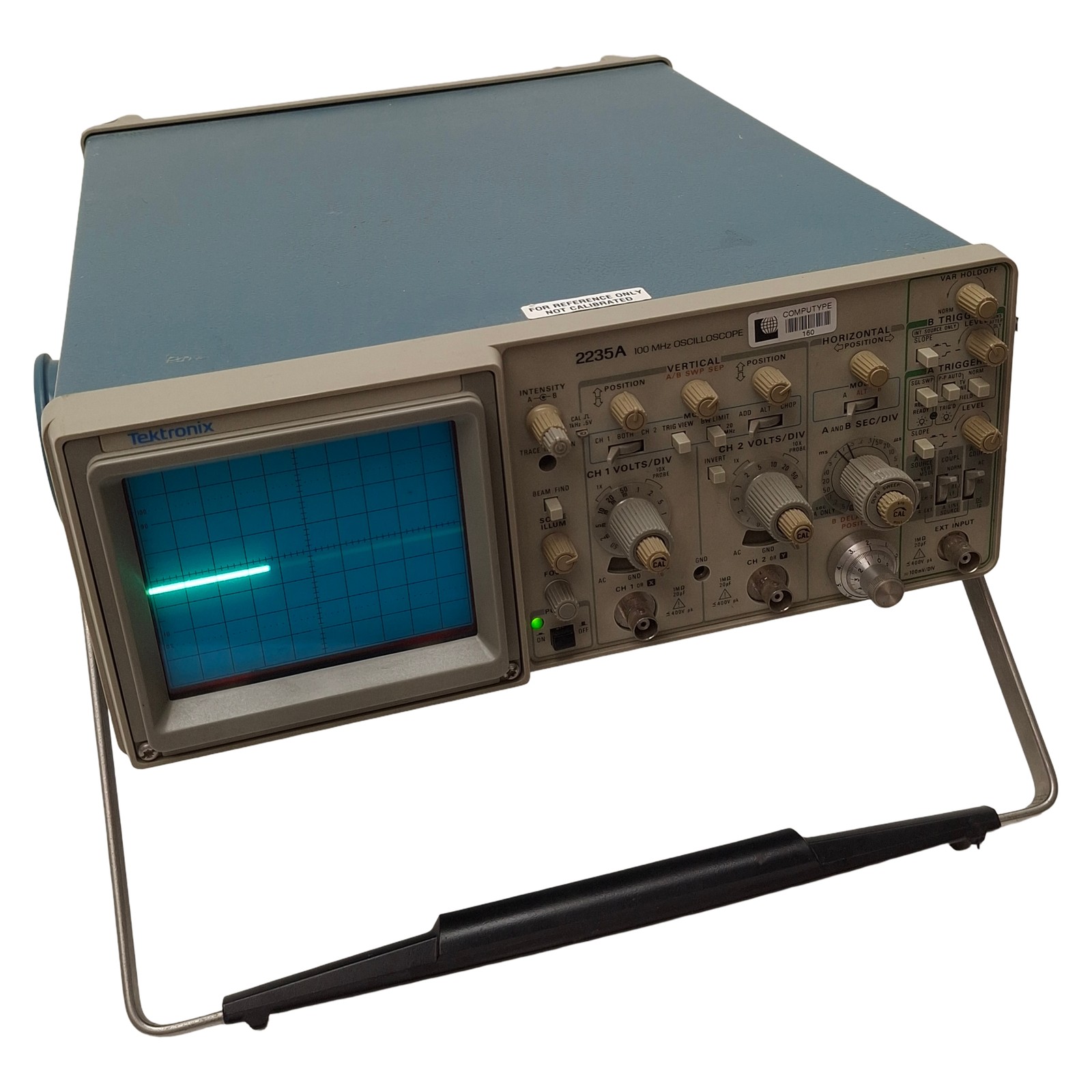 Tektronix 2235A Oscilloscope, 2-Channel, 100MHz, 2mV-5V/Div, 400VDC/800VAC
