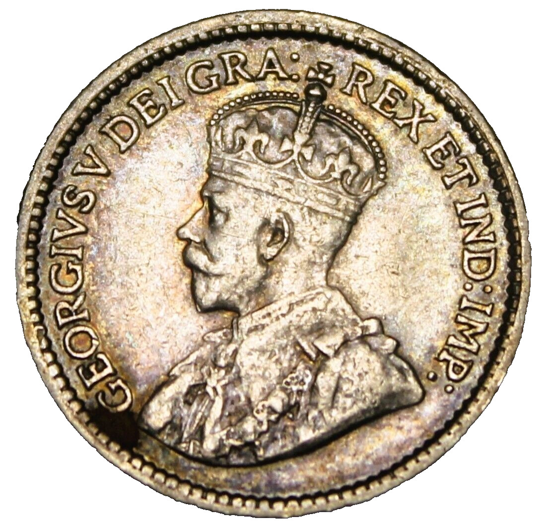 Canada 5 Cents, 1913 Silver~Scarce~Free Shipping