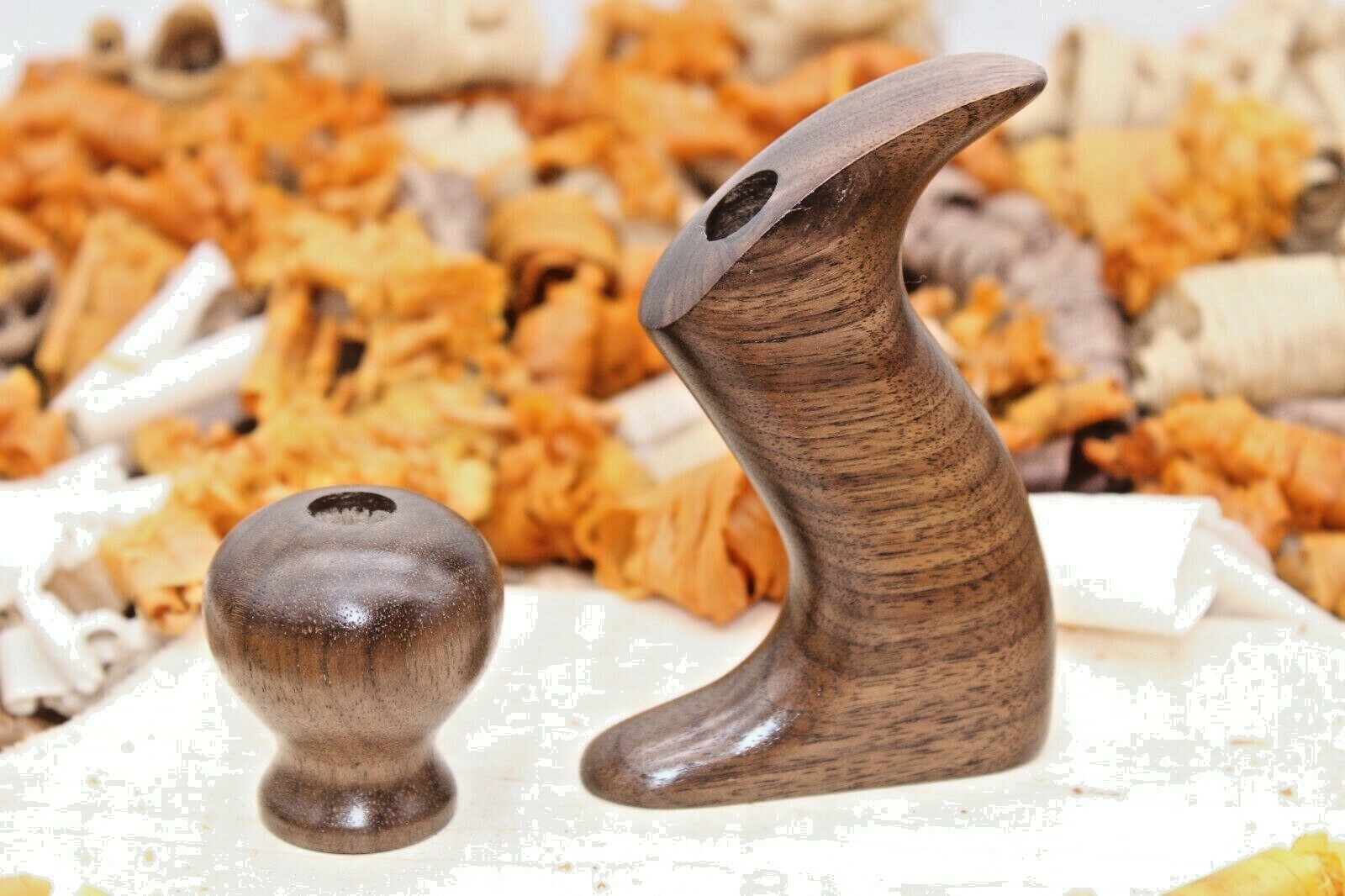 Hand Made Walnut Plane Tote & Knob For Stanley No 2 or Bedrock 602 with Low Knob