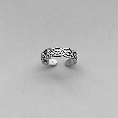 Sterling Silver Celtic Toe Ring, Silver Rings, Celtic Ring, Boho Ring