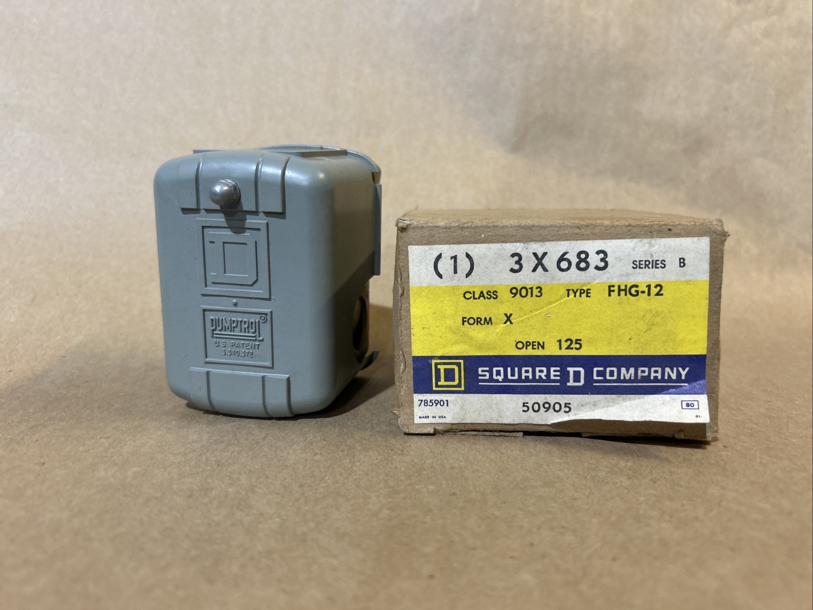 Square D Company 3X683 Series B Class 9013