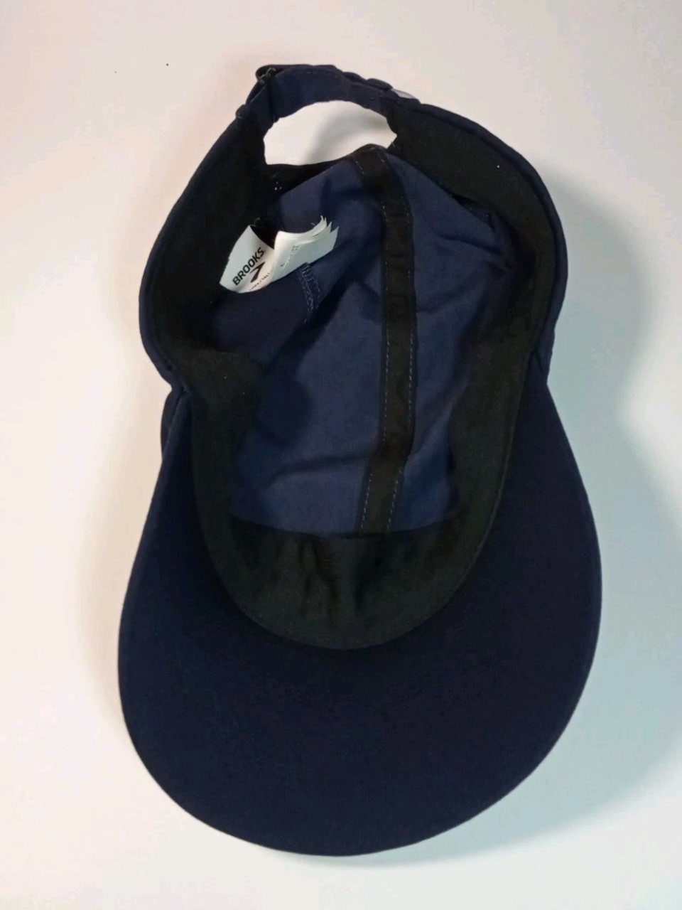 Brooks Running Hat Runners Cap Blue Lightweight Adjustable Fabric Strap