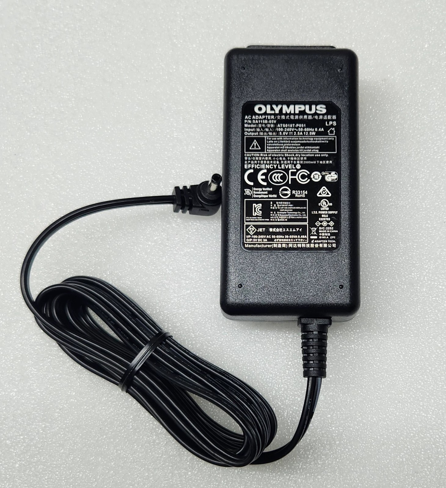 Olympus CX22 CX23 CX33 CX43 CKX53 Microscope AC Adapter Power Supply Charger