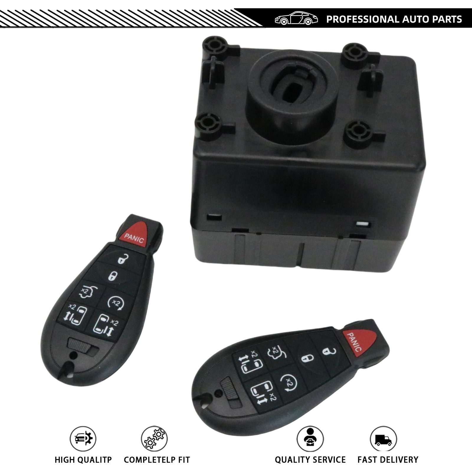 For 09-12 Dodge Ram 1500 Wireless Ignition WIN Module Node -Programmed w/Keys