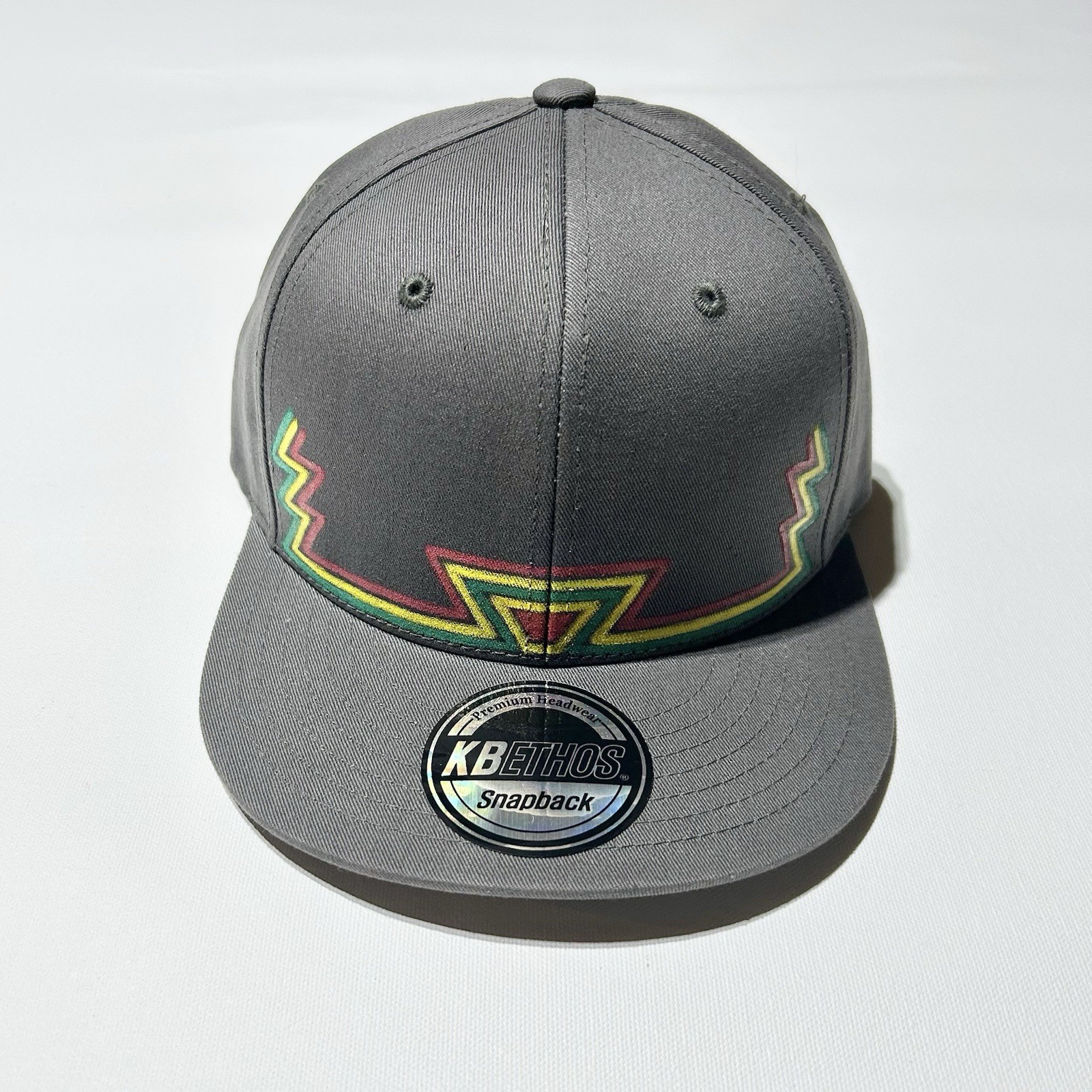 GRATEFUL REGGAE Grey Snap Back Hat, Grateful Dead Hat, Reggae Hat