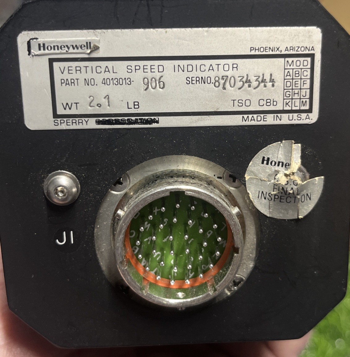 Honeywell Sperry 4013013-906 Vertical Speed Indicator AA-1