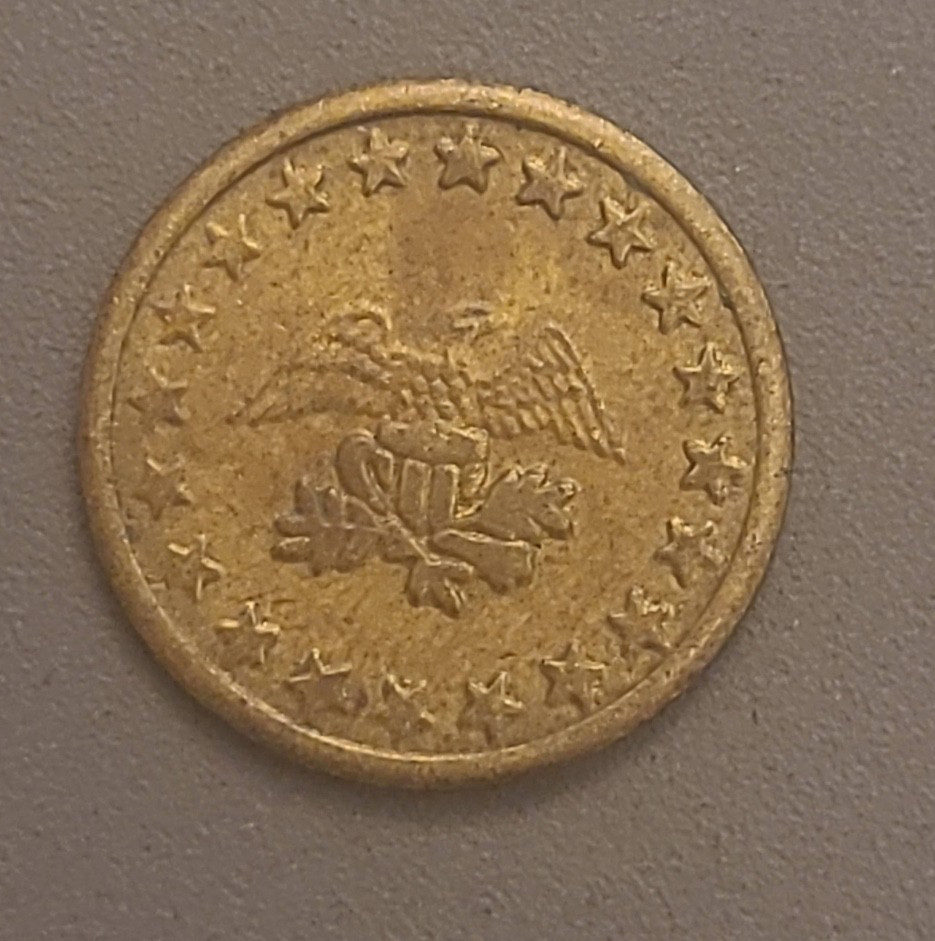 UNCOMMON Danville Transit System Metal Token - Eagle / Stars - Virginia