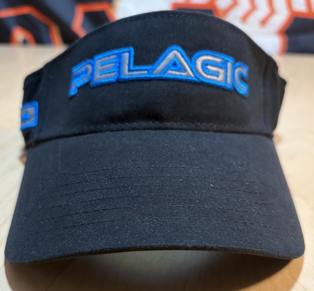 Pelagic Performance Visor Dorado Black Adjustable Hat Premium NEW Sailfish