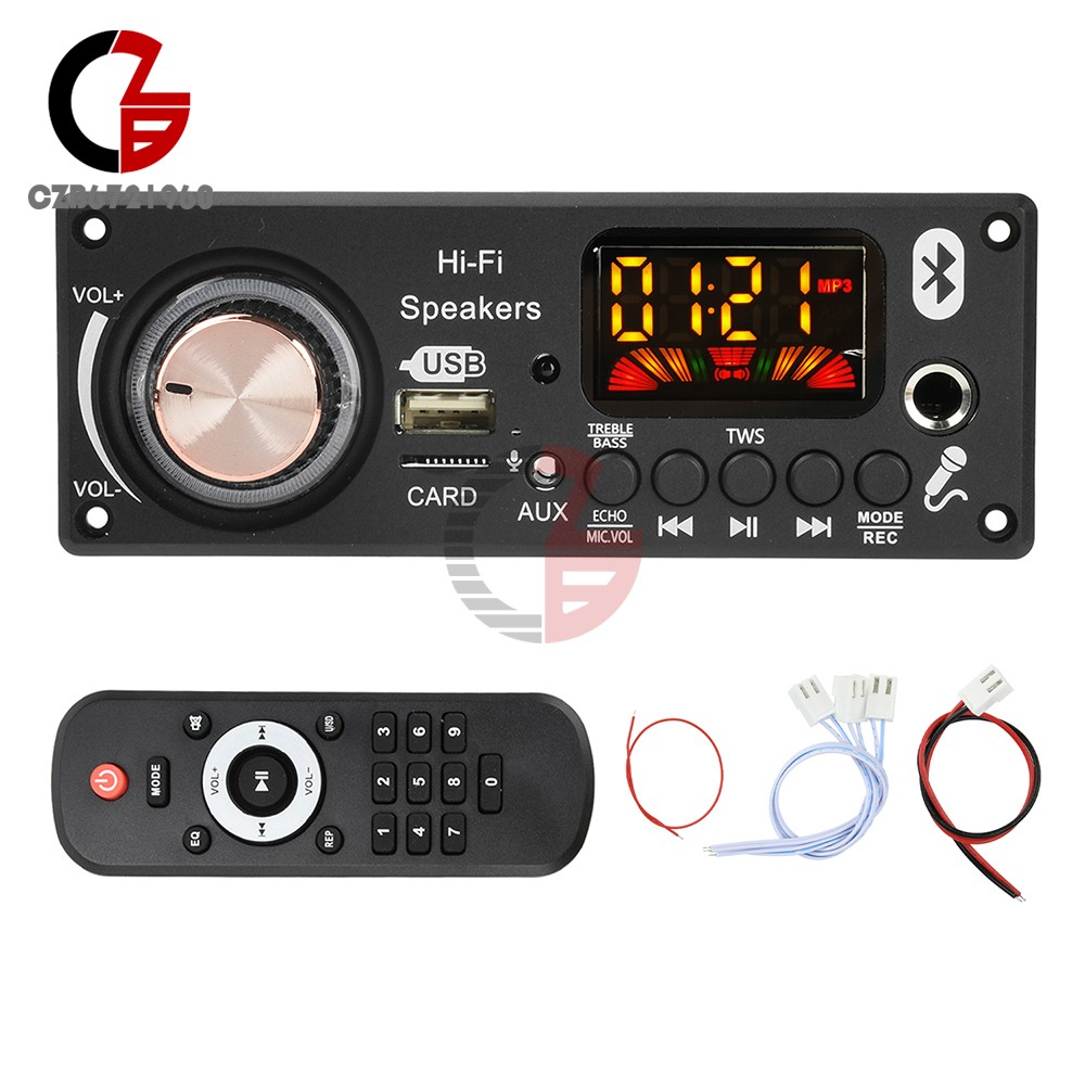 DC 12V Bluetooth Car Audio MP3 Decoding Board TPA3116D2 Amplifier 2 * 50W+100W