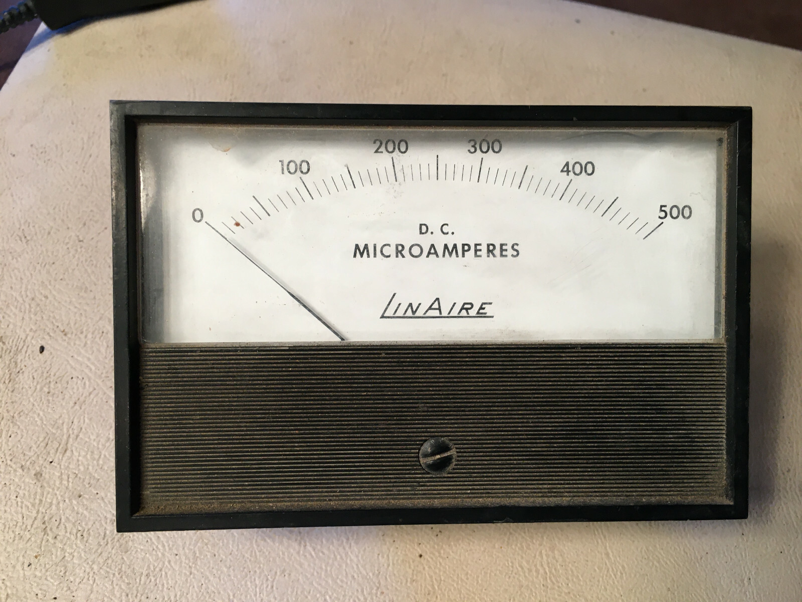 LinAire DC Microamperes Meter 0-500,