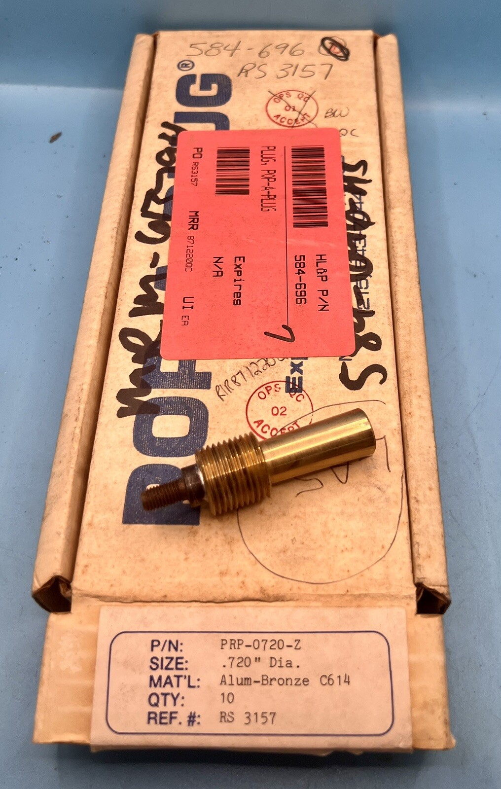 EXPANDO SEAL TOOLS PRP-0720-Z POP-A-PLUG KIT 0.720in DIA 🔥BOX OF 10🔥SHIPS FREE