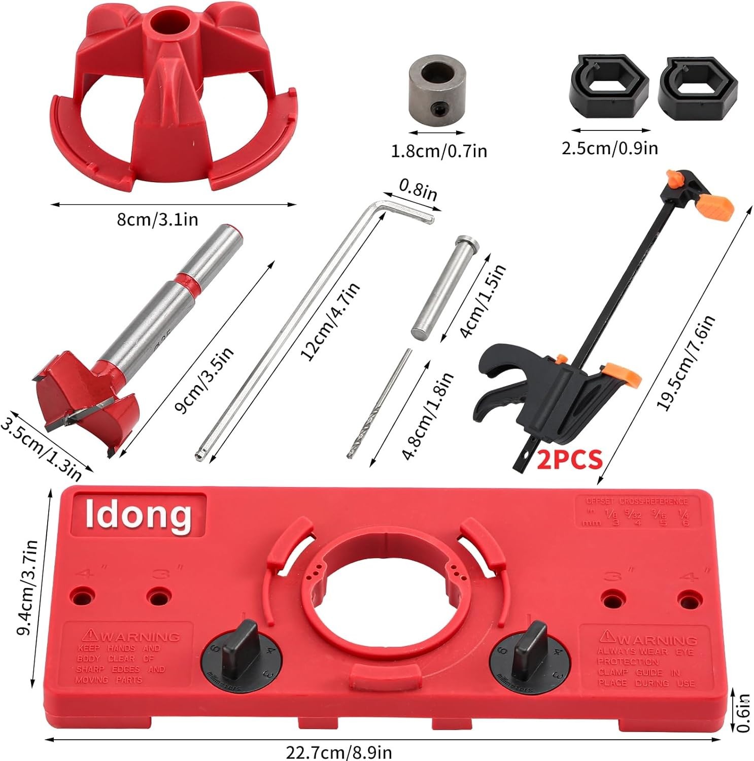 Lightweight 35mm Hinge Drilling Tool with Adjustable Features for Precision Cuts