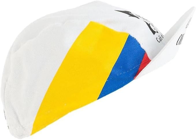 Retro Vintage Team Cycling Cap – Anti-Sweat, Team Jersey Caps, Cafe' De Colombia