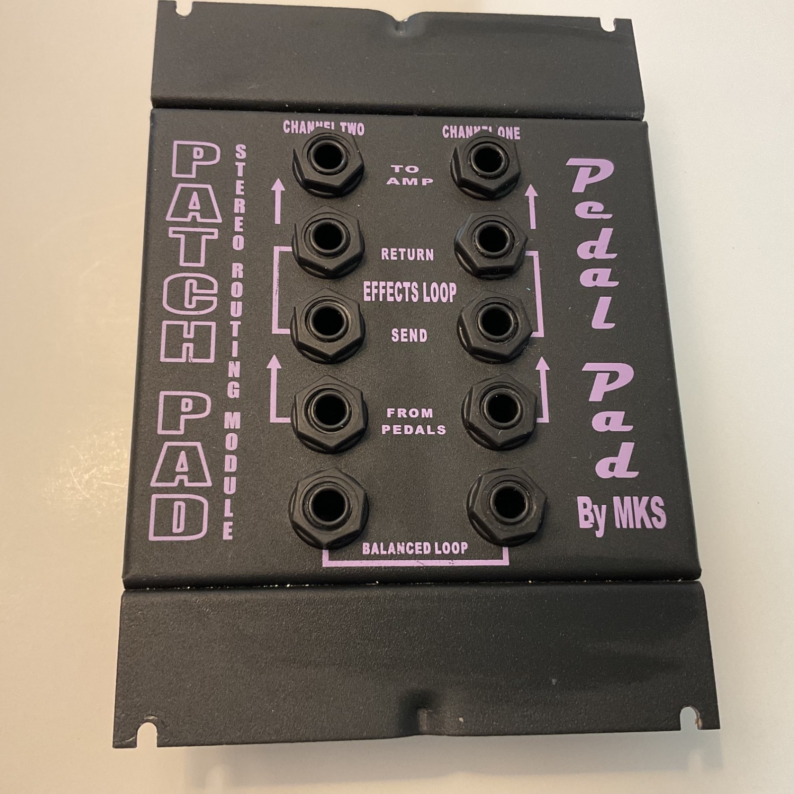 Patch Pad Stereo Routing Module Pedal Pad By MKS with Instructions