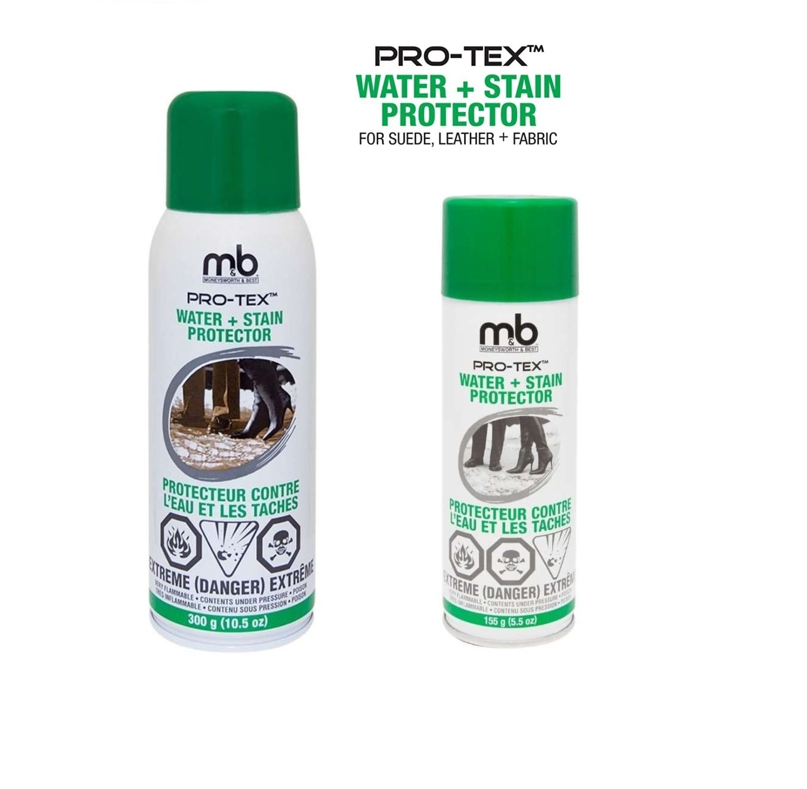 Moneysworth & Best Pro-Tex Water & Stain Shoe Protector (10.5oz) Pick Your Size