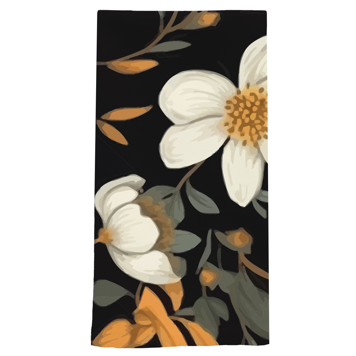 Briarwood Lane Elegant Flowers Cotton Hand Towel