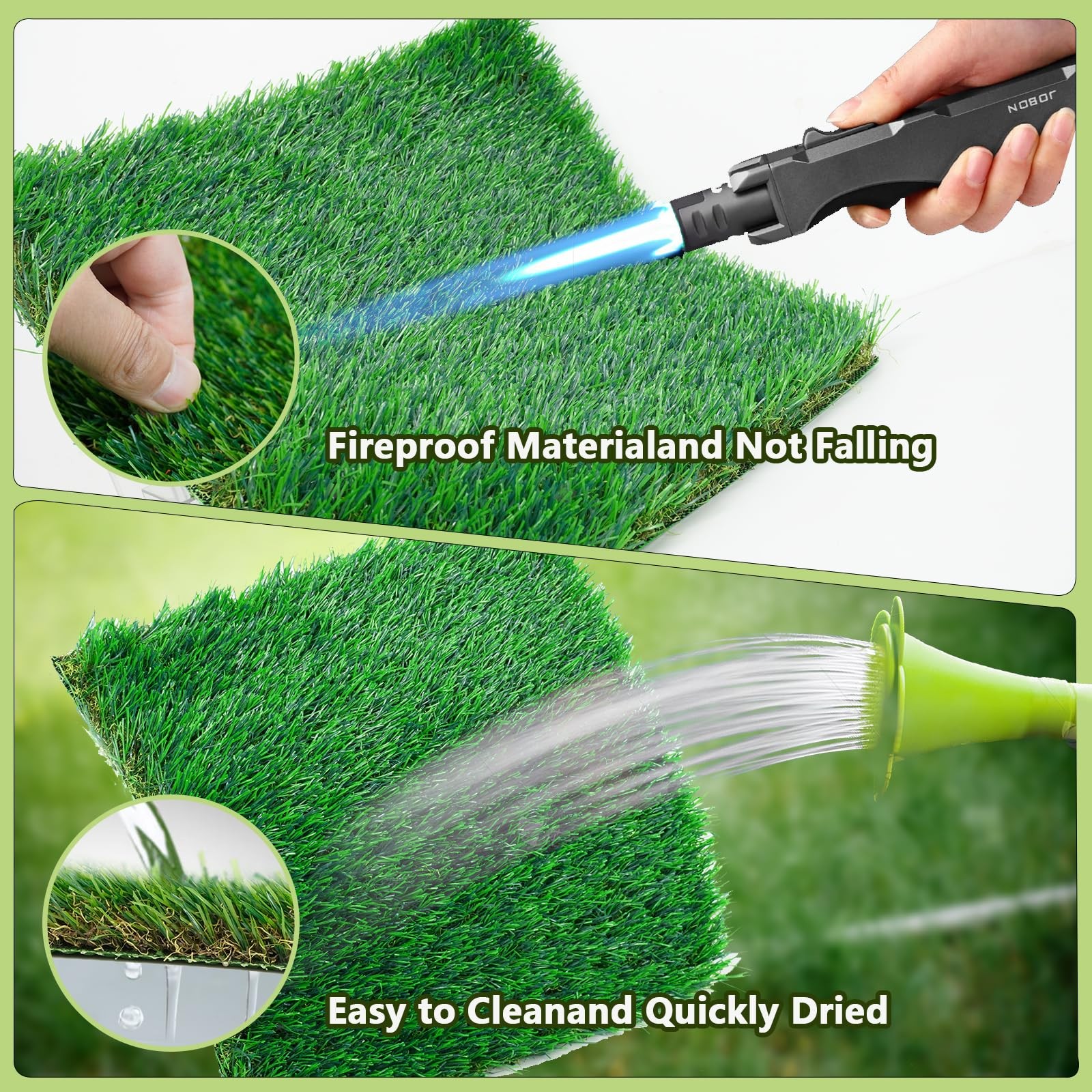 Chicken Nesting Box Pads, Washable Reusable Artificial Grass Liners 6 Pack