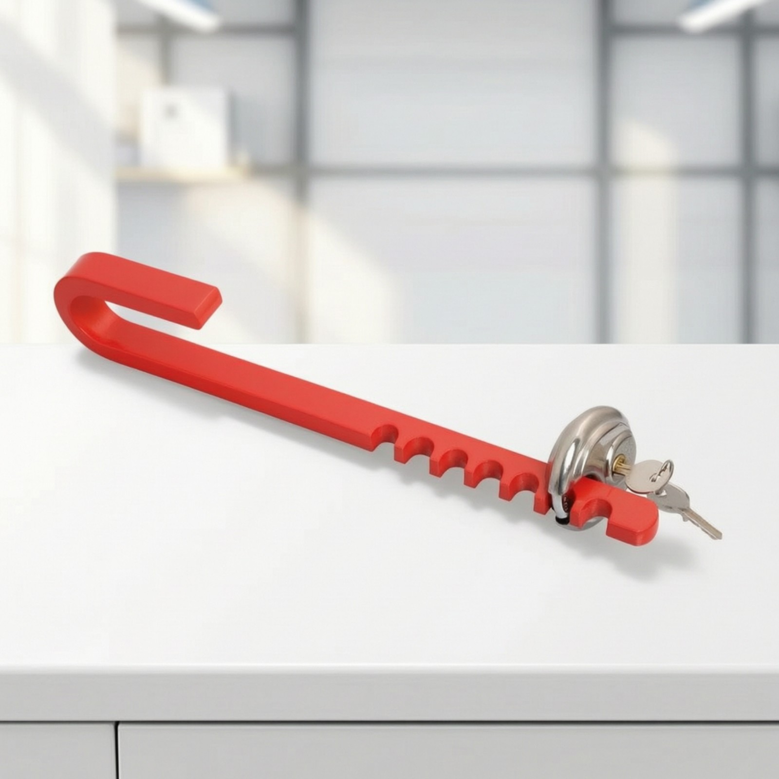 J-Shaped Hook Trailer Lock securityTheft Trailer Spring Spring Hook Lock Red