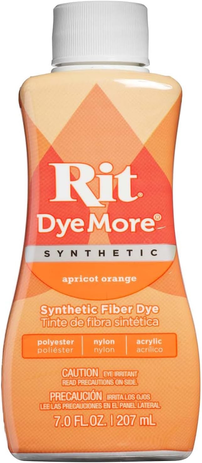 Rit DyeMore Liquid Dye, Apricot Orange 7 Fl Oz  Pack of 1