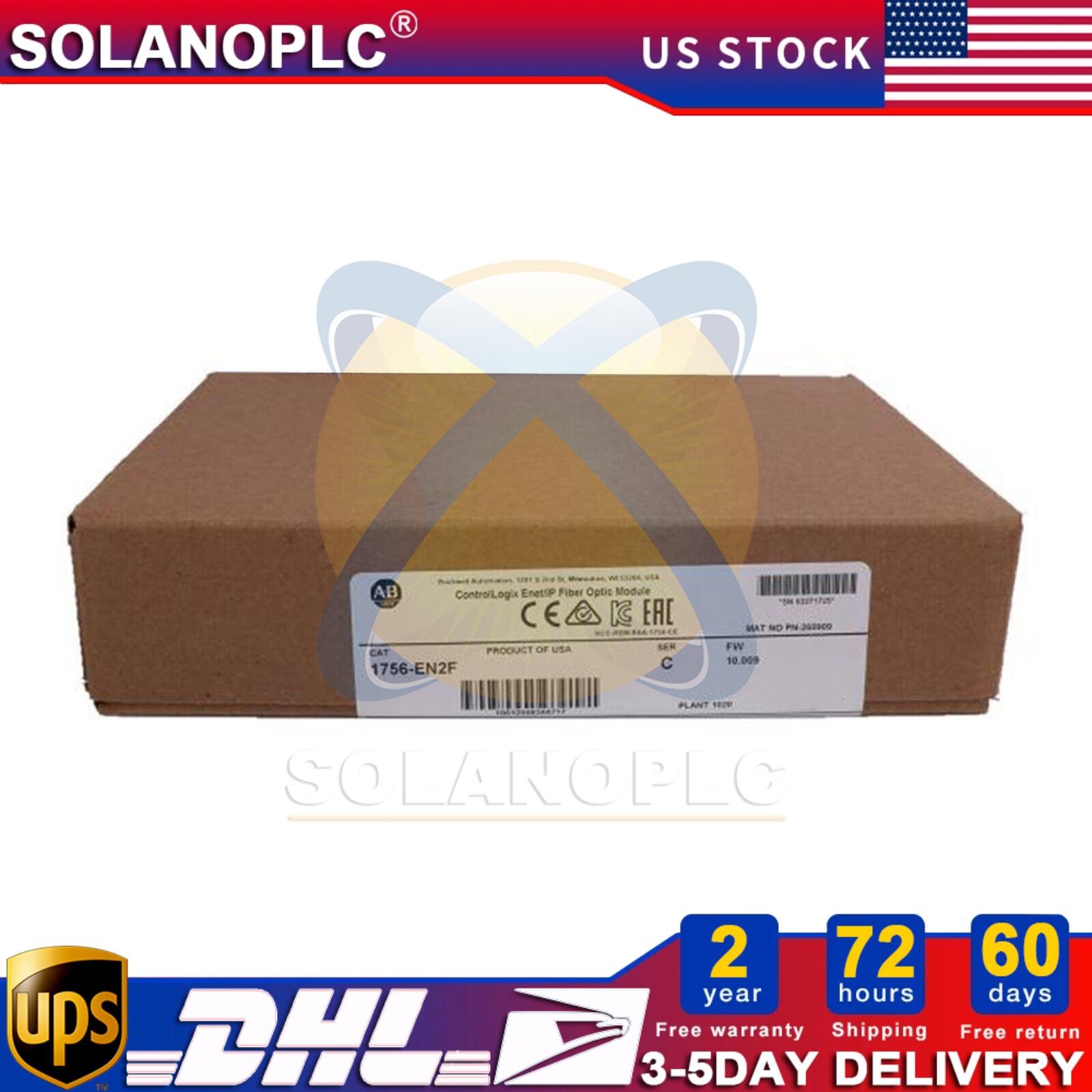 1756-EN2F Allen-Bradley ENet/IP 100M Fiber New US Free Tax