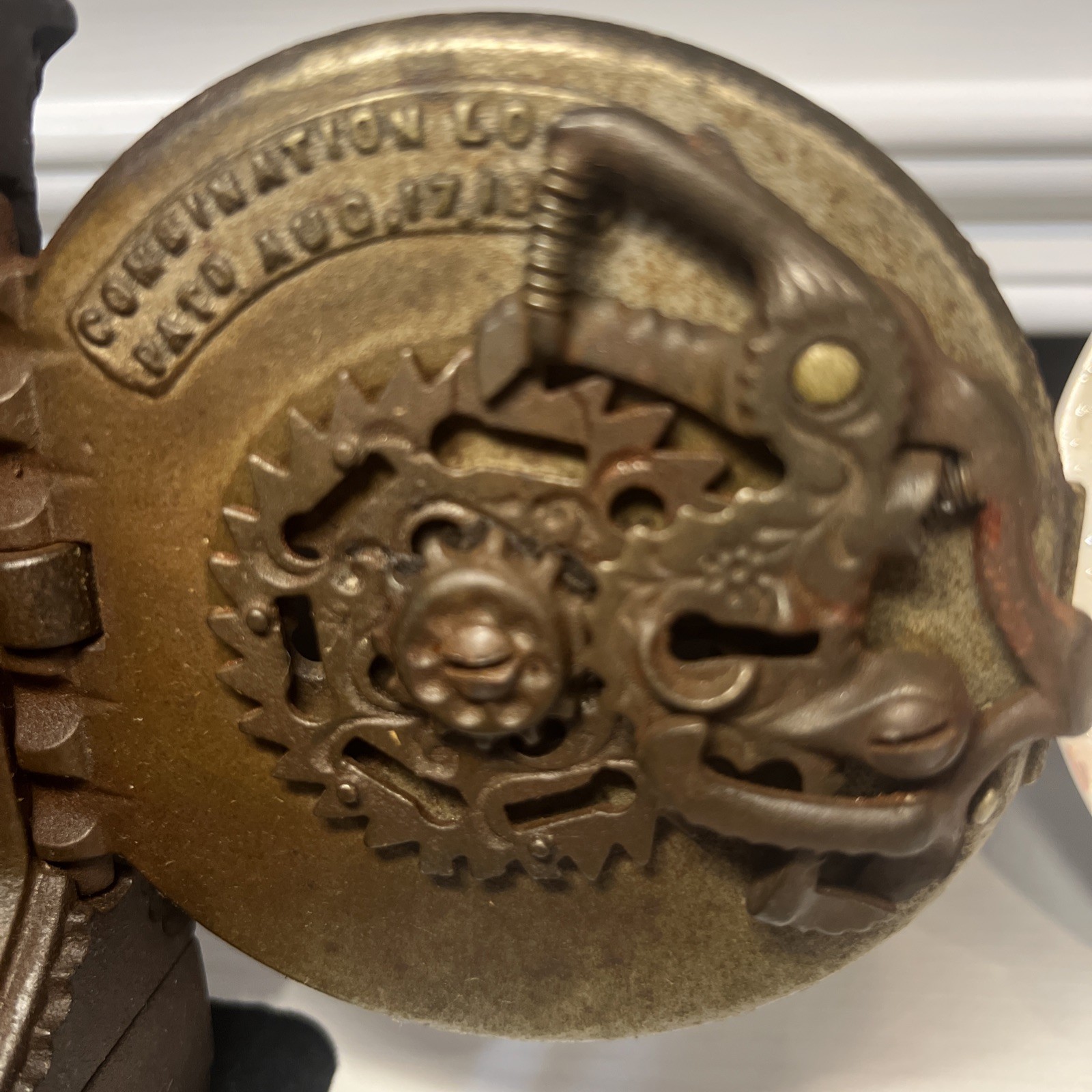 J&E Stevens August 17th, 1897 - Material, Cast Iron) (Burglar Proof Safe)not Key