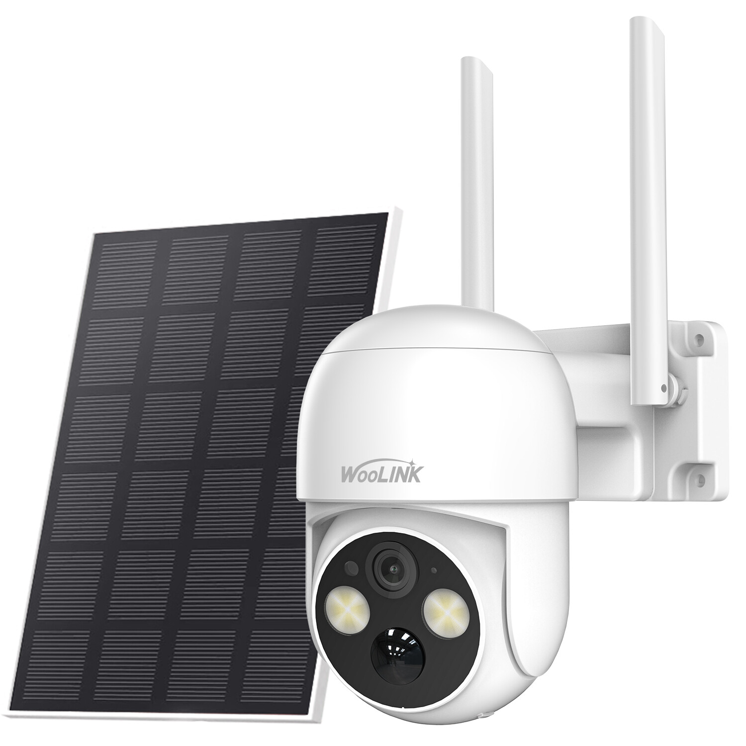 2 Pack Solar Camera Wireless Security Camera System WiFi Battery Camera Outdoor