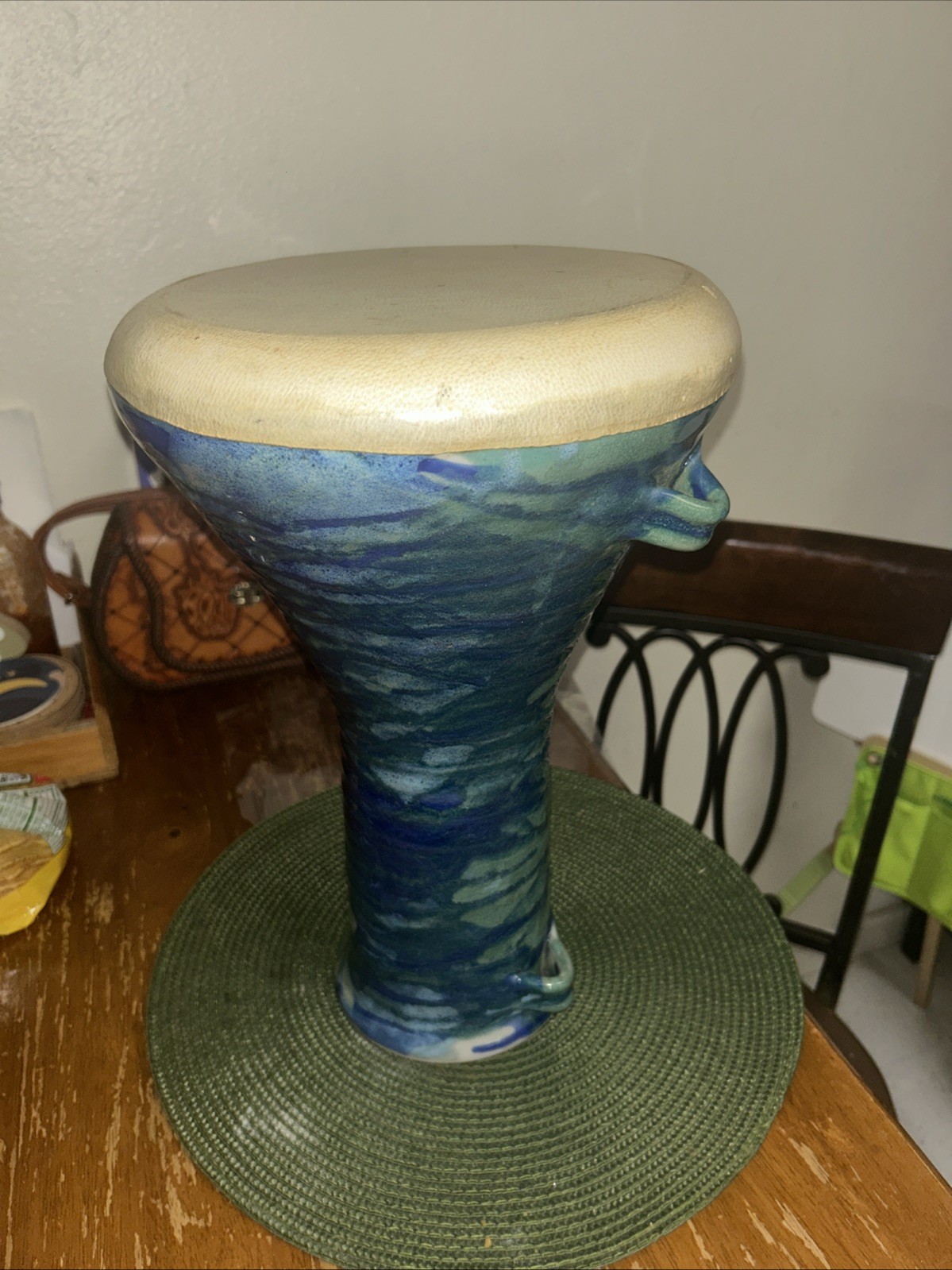 15” X  10” Darbuka Music Drum  Batter Head Brass clay Material