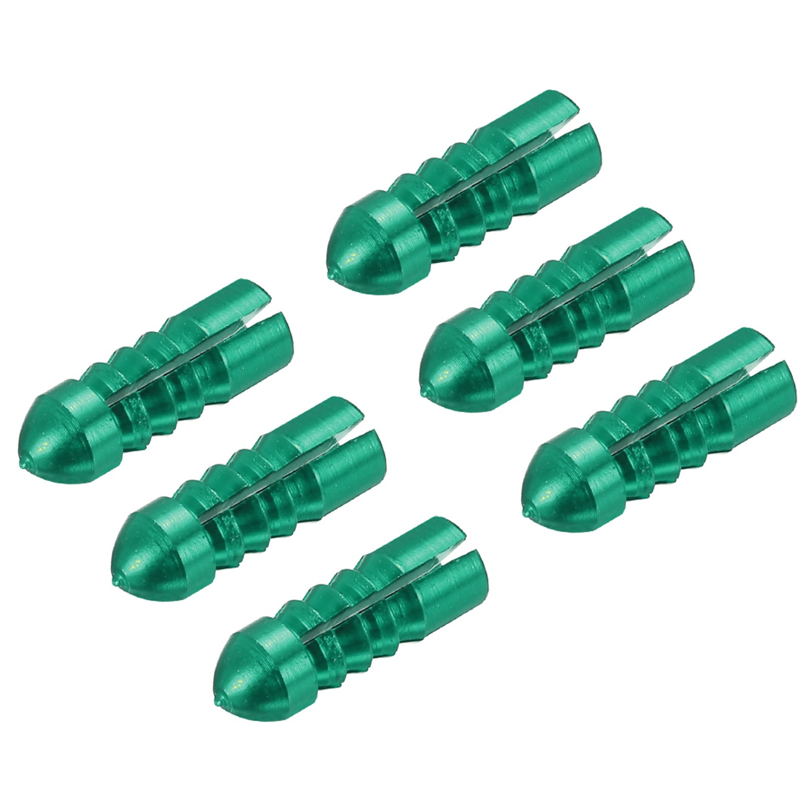 6pcs Dart Flight Protectors Aluminum Alloy Dart Wing Protectors Green