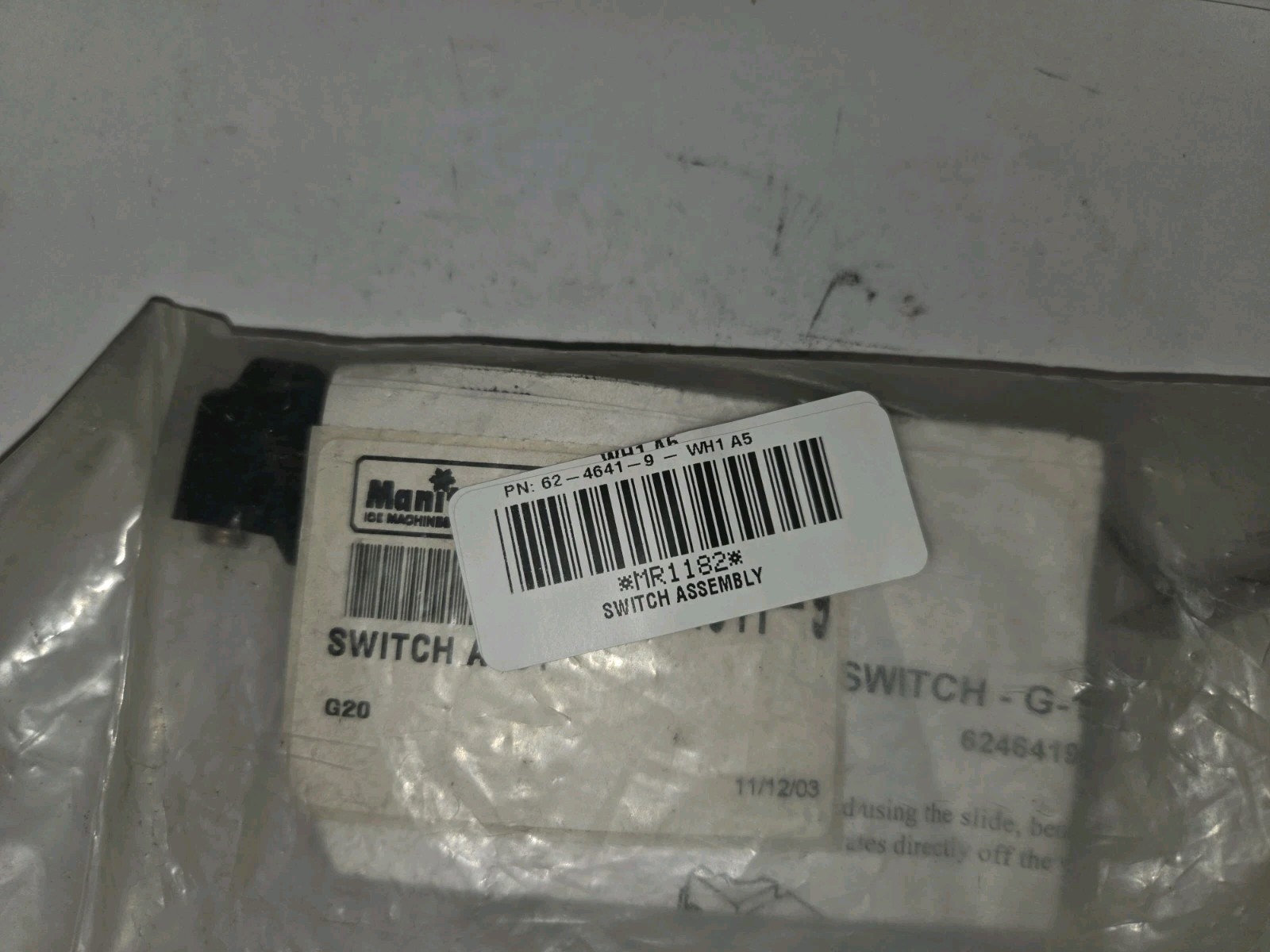 NEW GENUINE MANITOWOC 62-4641-9 SWITCH ASSEMBLY