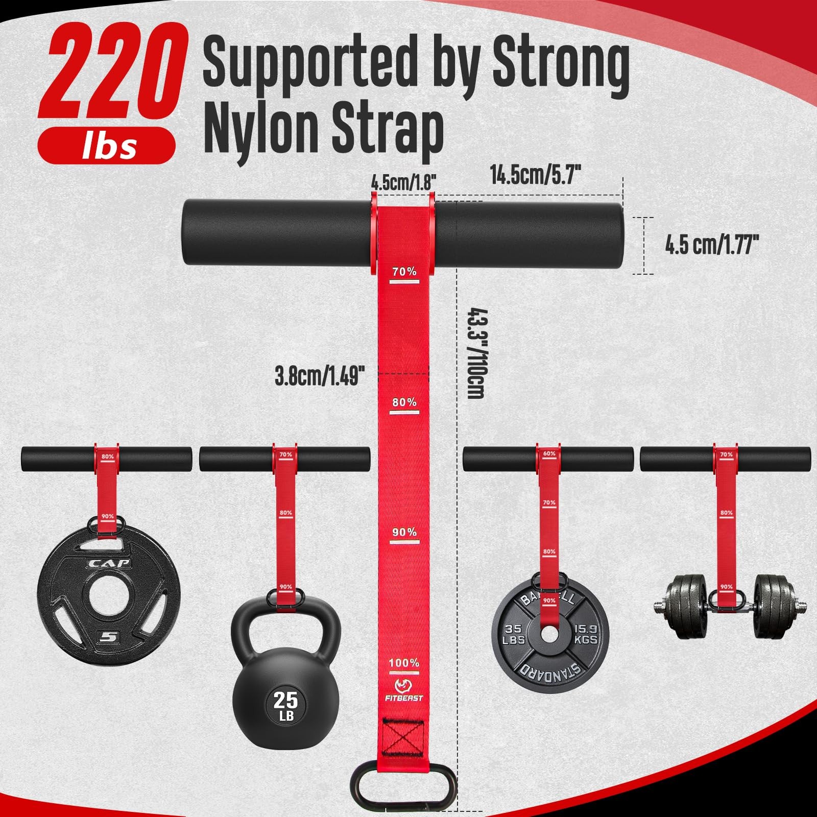 Forearm Strengthener & Wrist Roller - Forearm Strength Trainer with Thickened...