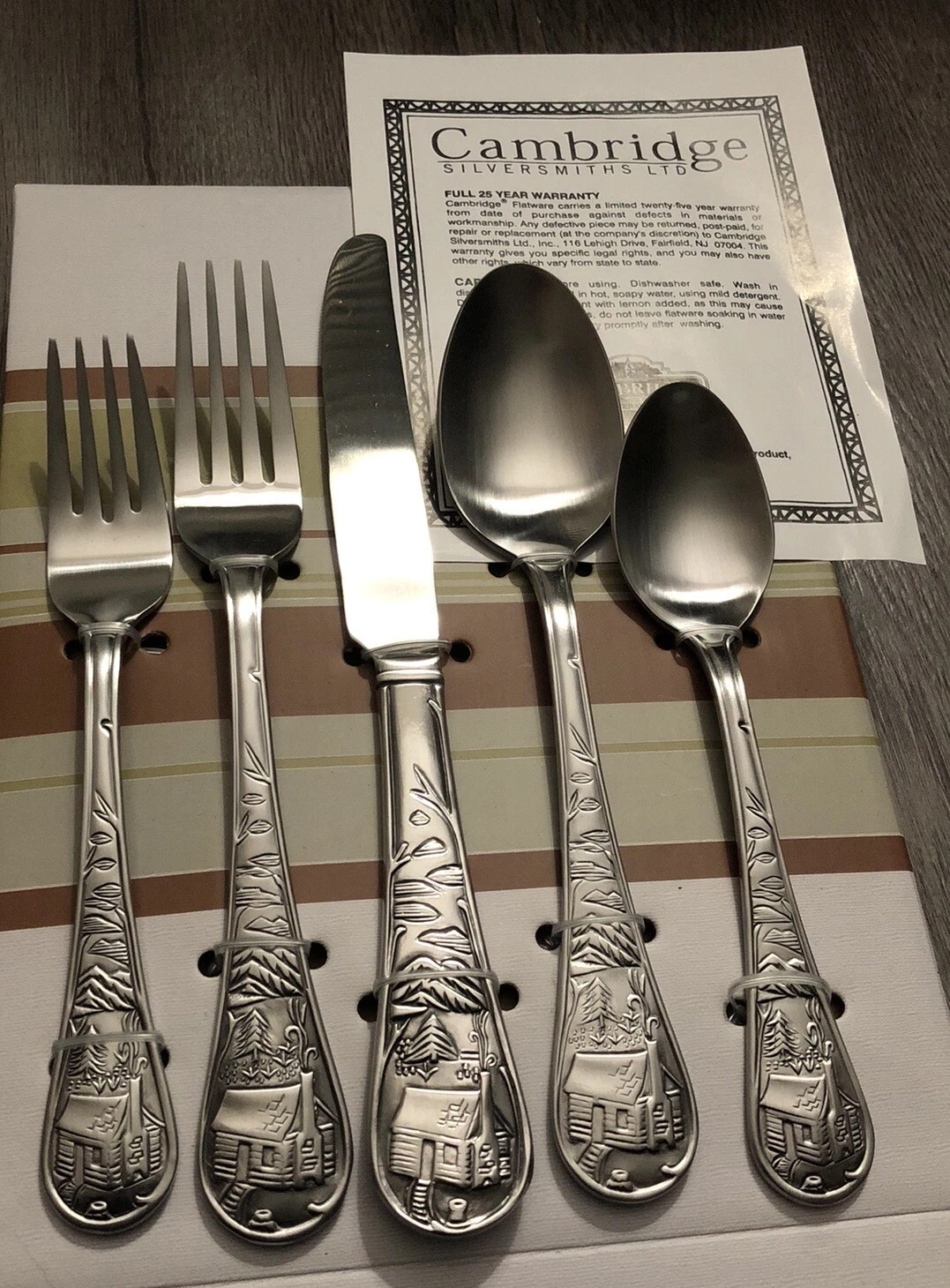 CAMBRIDGE - CABIN - Stainless Flatware Silverware - YOU CHOOSE CHOICE - MINT