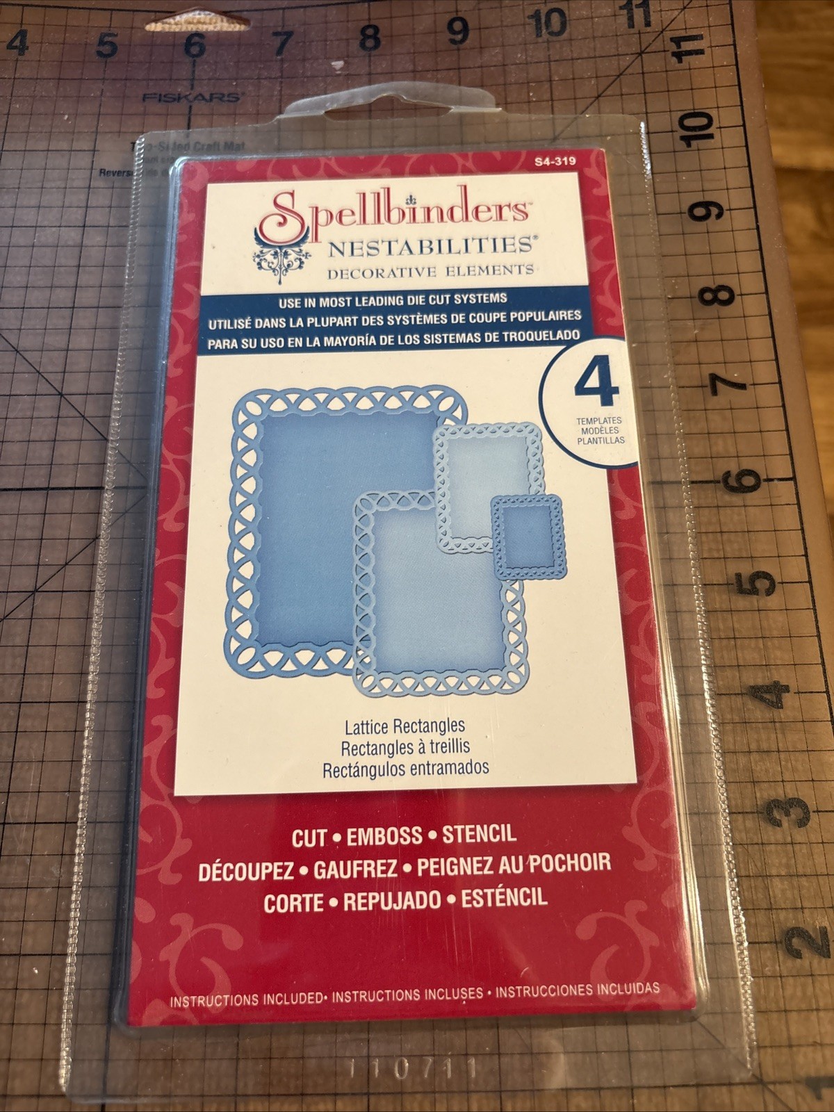 Spellbinders - NESTABILITIES - LATTICE RECTANGLES - S4-319 - Decorative Elements