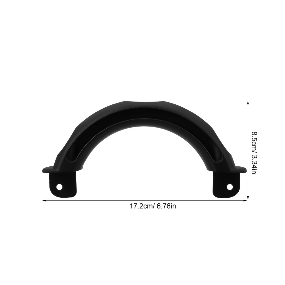 Universal Black Nylon Gate Pull Handle for Garden Fence and Barn Door Hardware