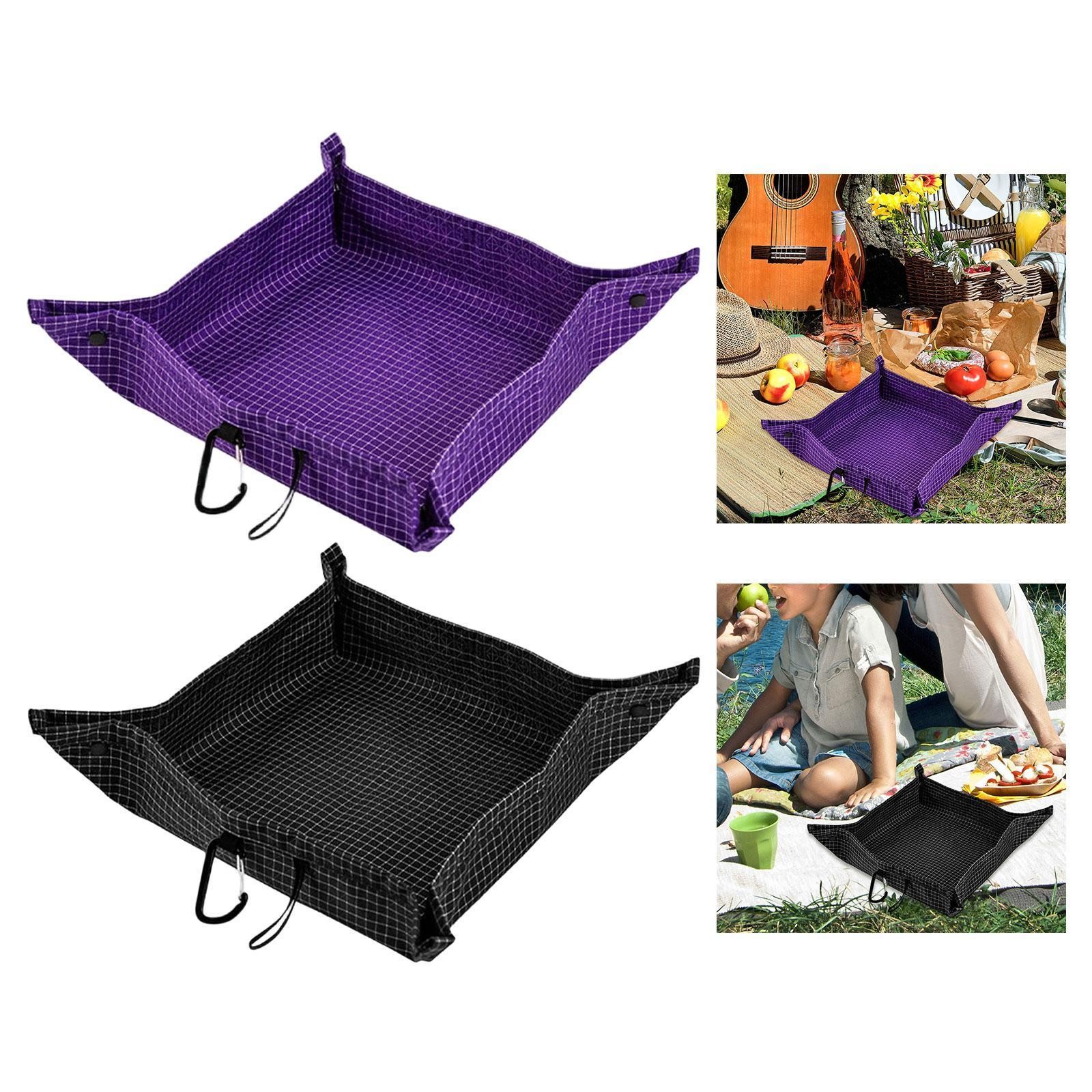 Outdoor Camping Storage Tray Storage Box Multifunctional Foldable Hiking Seat