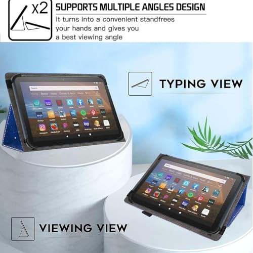 Universal 10 10.1 Inch Android Tablet Case,Slim Folding Stand Starry Sky 04