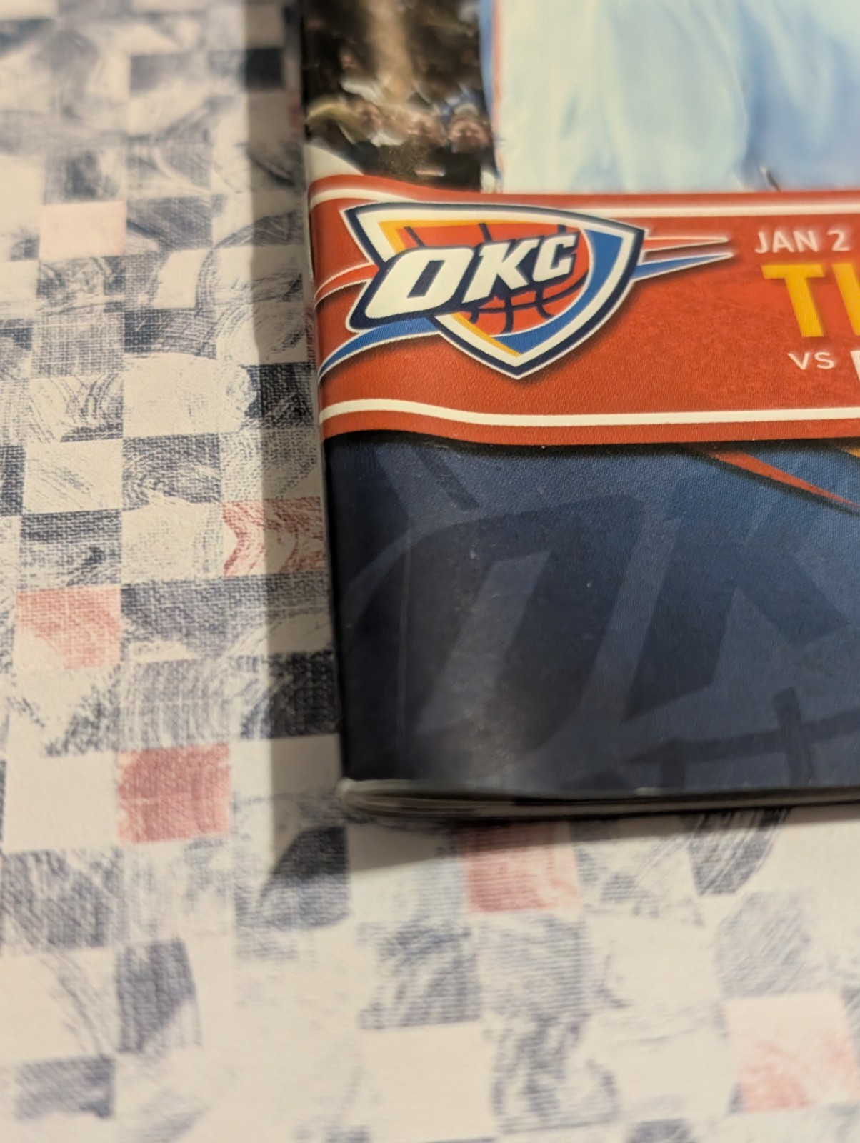 OKC Thunder GameNight Program - January 2, 2014 vs Nets - NBA Westbrook Durant