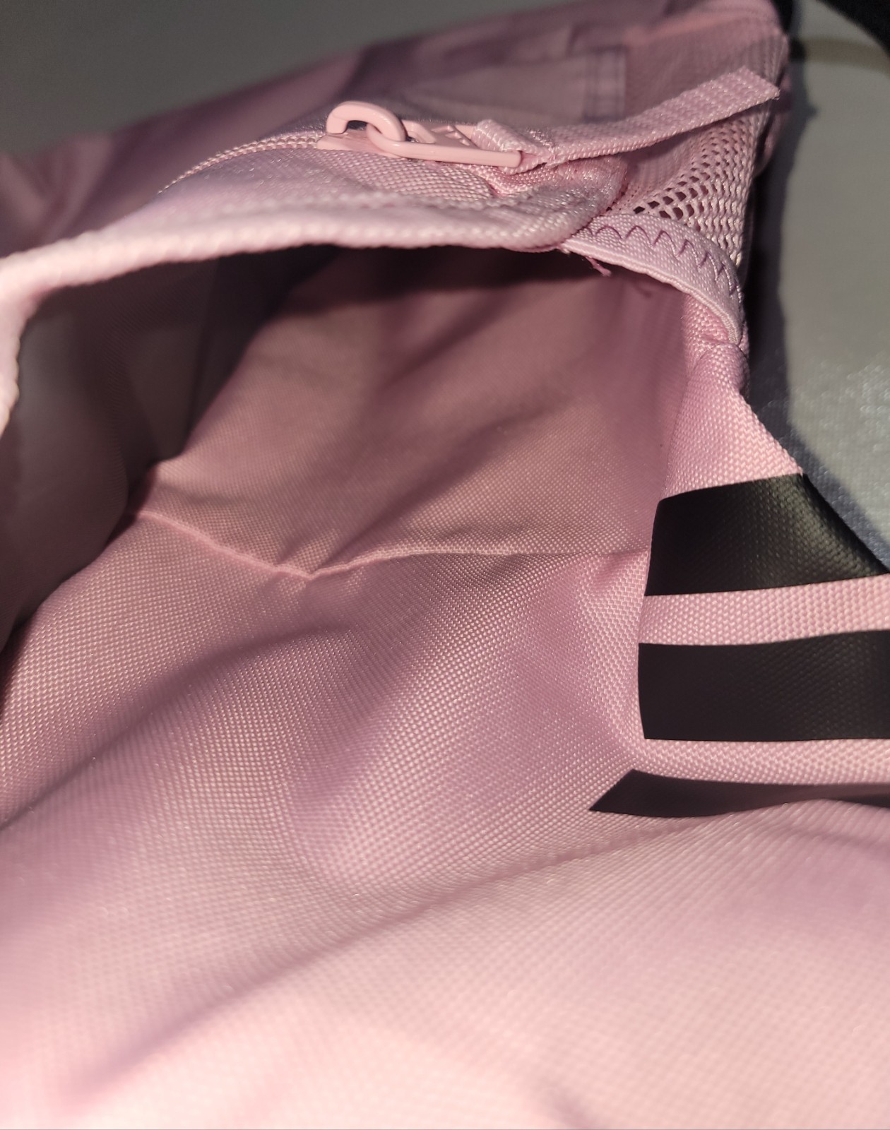 Adidas Stadium Sackpack Women's Light Pink&Black Drawstring Gym Bag