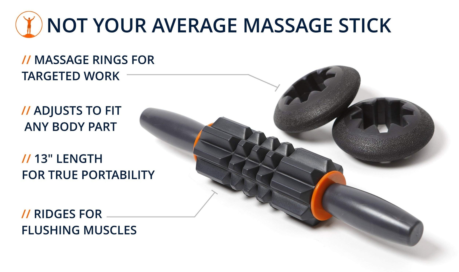 Morph Stick - Multi-Purpose, Adjustable, Portable Travel Muscle Stick Massage...