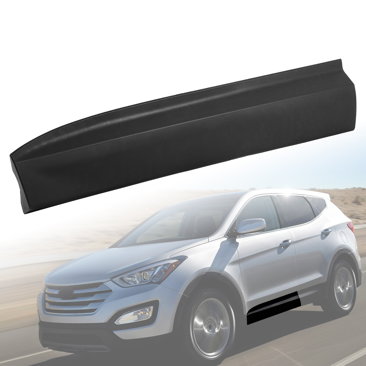 Black Front Door-Side Molding Left Driver Side For Hyundai Santa Fe 2013-2018