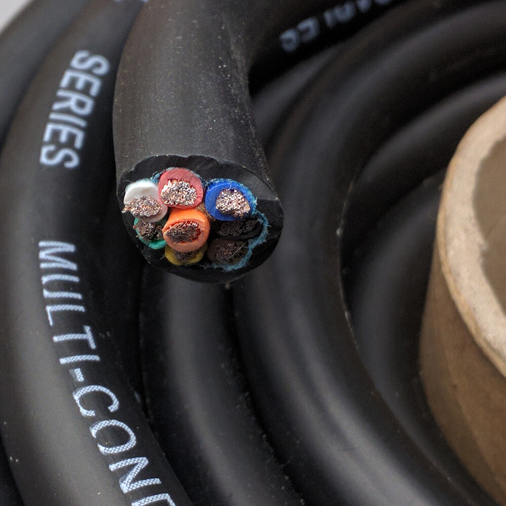 multi conductor 12 GAUGE AWG GA RAW PA DJ PRO AUDIO SPEAKER CABLE 8-WIRE CORD