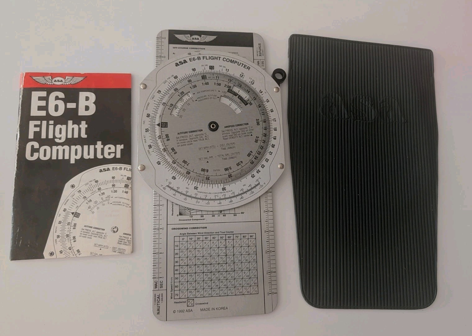 Vintage ASA E6-B Aviation Flight Computer W/ Manual