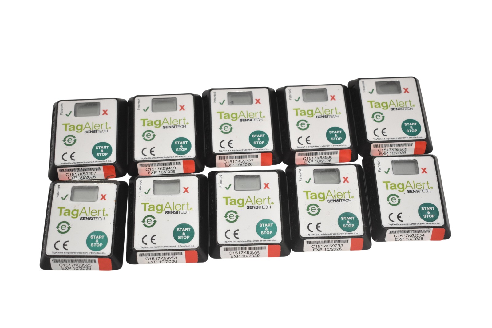 Sensitech TagAlert C1517K63525 Temperature Indicator Lot Of 10 10/2026 Vietnam